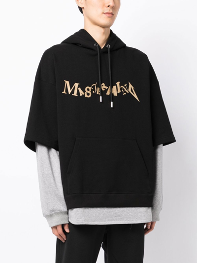 Shop Mastermind Japan Logo-print Oversize Hoodie In Black