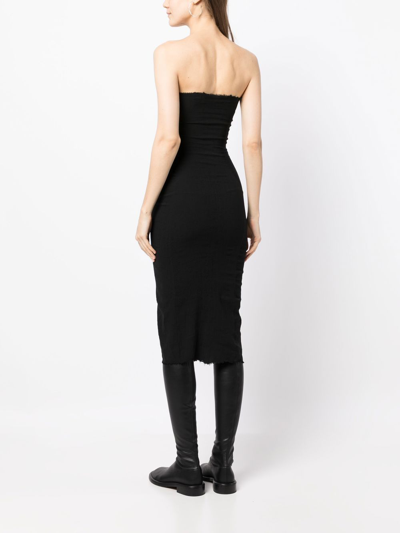 Shop Marc Le Bihan Strapless Tube Dress In Black