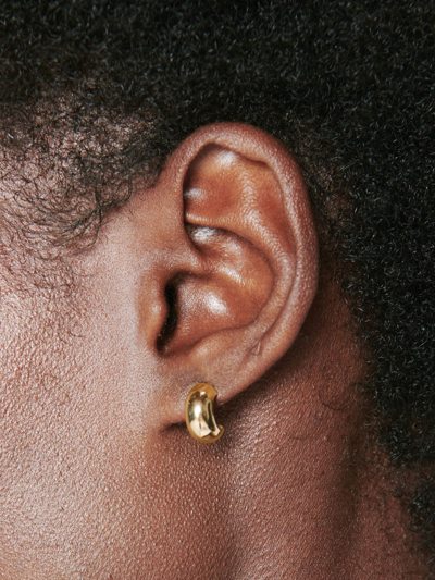 Shop Anine Bing 14kt Gold Chunky Hoop Earring