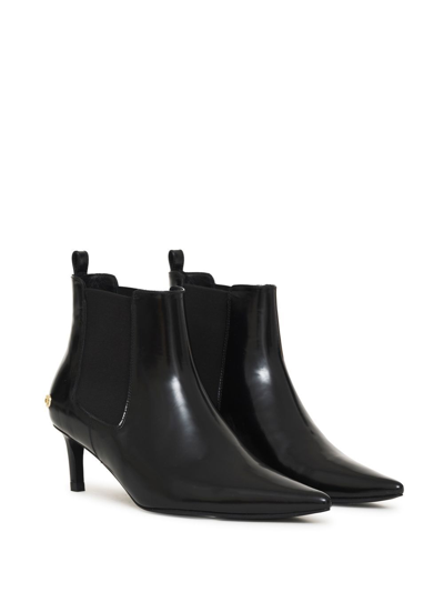 Shop Anine Bing Stevie Elasticated-panel Boots In Black