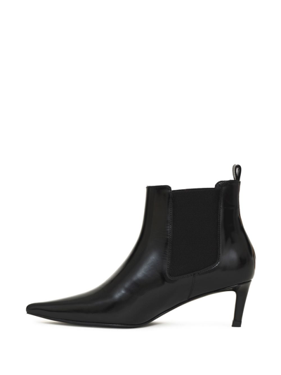 Shop Anine Bing Stevie Elasticated-panel Boots In Black