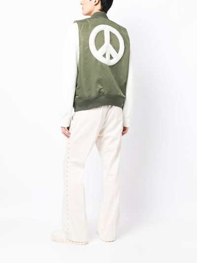 Shop Afb Peace Ma-1 Hybrid Vest In Green