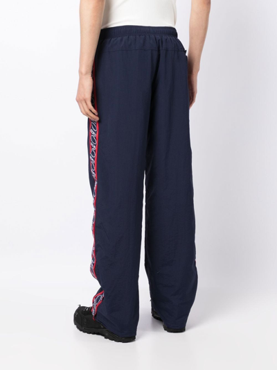 Shop Afb Logo-tape Track Pants In Blue