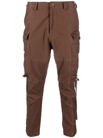 Shop Undercover Tapered Cargo Trousers In Brown