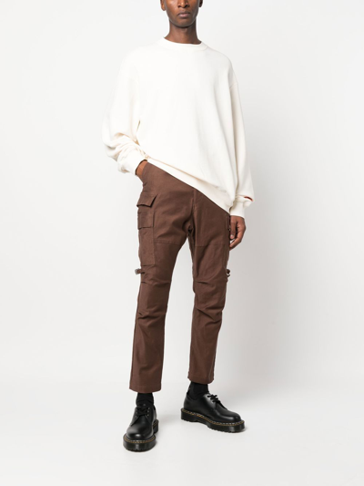 Shop Undercover Tapered Cargo Trousers In Brown