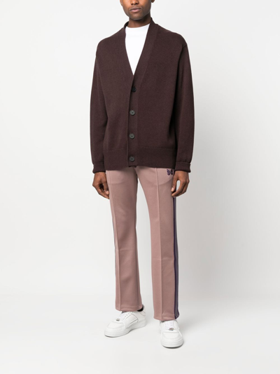 Needles Side Stripe Track Pants In Brown