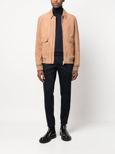 Pt Torino Roll-neck Jumper In Blue