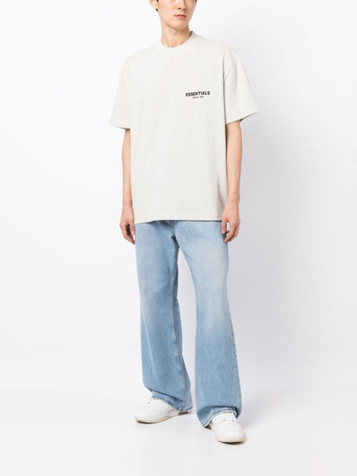Essentials Logo-print T-shirt In Grey