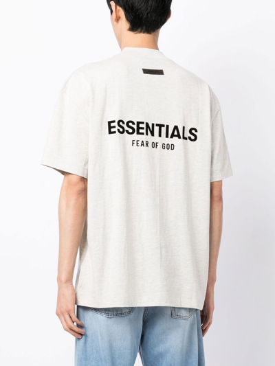 Essentials Logo-print T-shirt In Grey