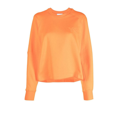 Shop Y-3 Orange Maglia Cropped Sweatshirt
