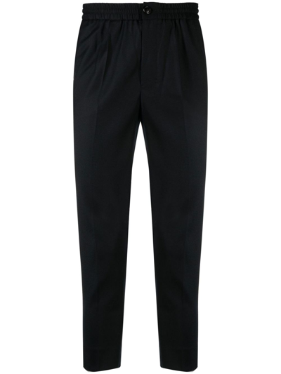 Shop Ami Alexandre Mattiussi Tapered Wool Trousers - Men's - Virgin Wool/cotton/polyester In Black