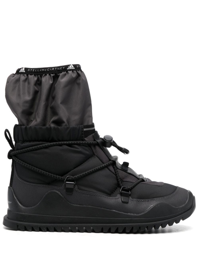 Shop Adidas By Stella Mccartney Black Stivaletto Chunky Boots