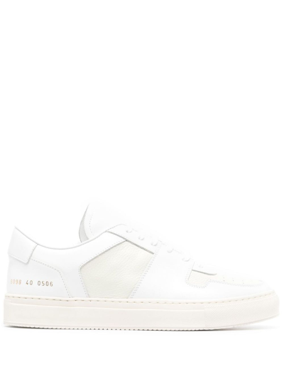 Shop Common Projects White Decades Leather Sneakers