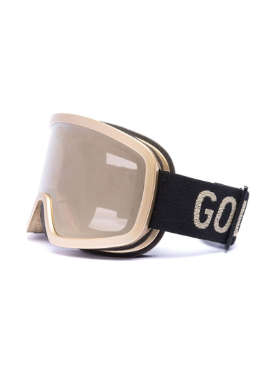 Shop Goldbergh Gold-tone Eyecatcher Logo Ski Goggles