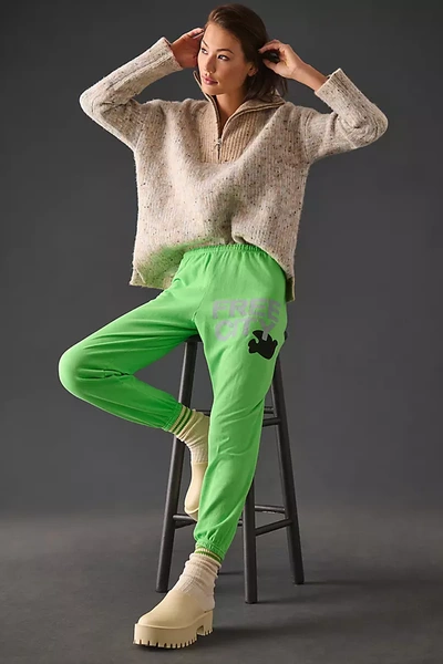 Shop Freecity Sweatpants In Green