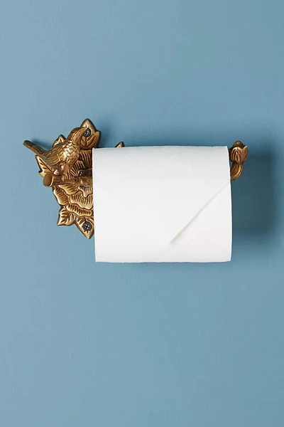 Shop Anthropologie Everlee Toilet Paper Holder By  In Brown Size S