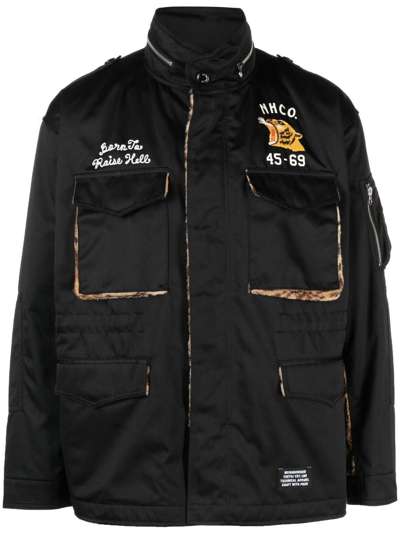 Shop Neighborhood M-65 Padded Jacket - Men's - Polyester/cotton/rayon/polyestercotton In Black