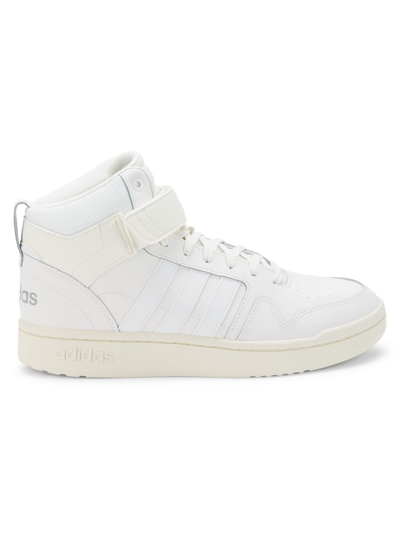 Shop Adidas Originals Men's Postmove High Top Leather Sneakers In Ivory