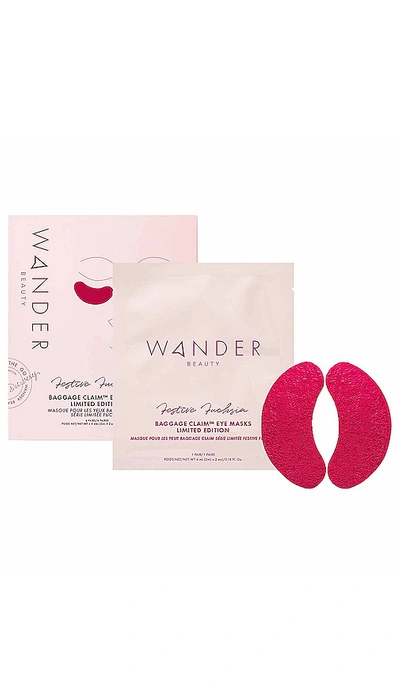 Shop Wander Beauty Baggage Claim Festive Fuchsia Eye Masks 6 Pack In N,a