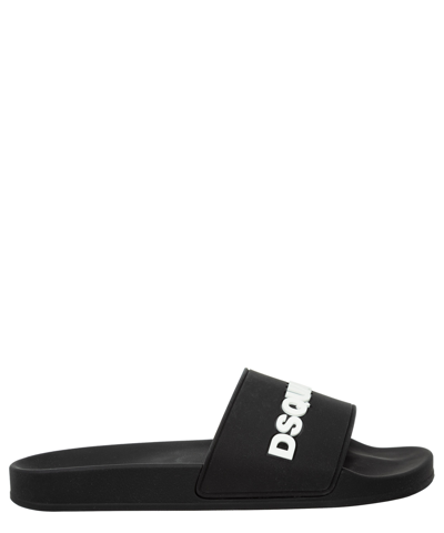 Dsquared2 Ceresio 9 Rubber Slides In Black