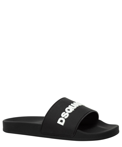 Dsquared2 Ceresio 9 Rubber Slides In Black
