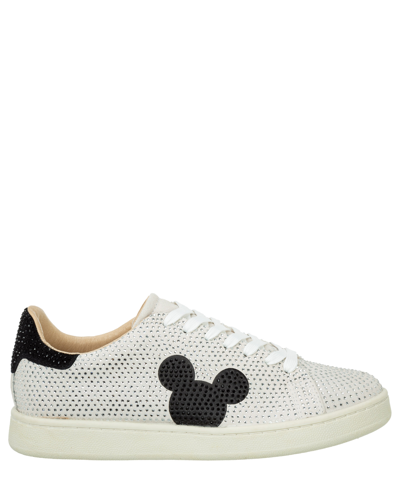 Shop Moa Master Of Arts Disney Disney Mickey Mouse Gallery Sneakers In Beige