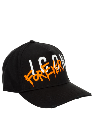 Shop Dsquared2 Icon Forever Hat In Black
