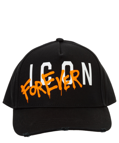 Shop Dsquared2 Icon Forever Hat In Black