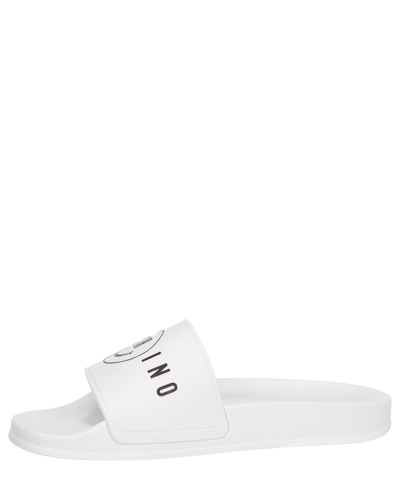 Moschino X Smiley Slides In White