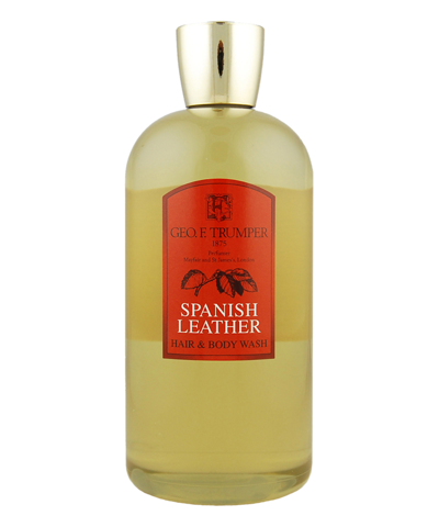 Shop Geo F. Trumper Perfumer Spanish Leather Hair &amp; Body Wash 500 ml In White