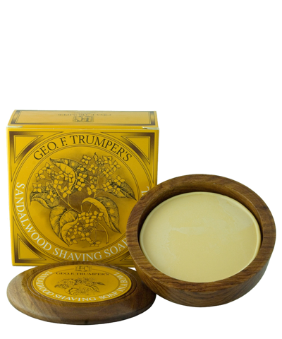 Shop Geo F. Trumper Perfumer Sandalwood Hard Shaving Soap Wooden Bowl 80 G In White