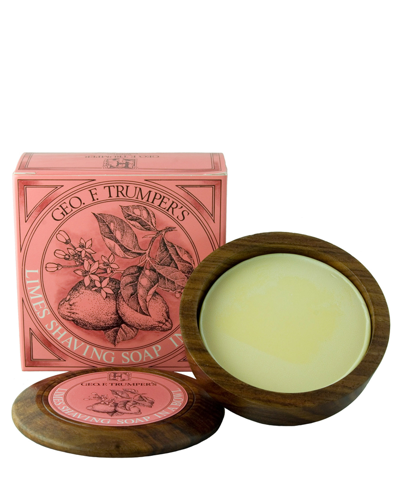 Shop Geo F. Trumper Perfumer Extract Of Limes Hard Shaving Soap Wooden Bowl 80 G In White