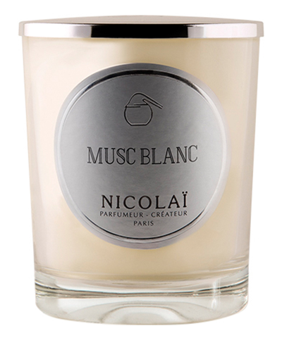 Shop Nicolai Musc Blanc Candle In White