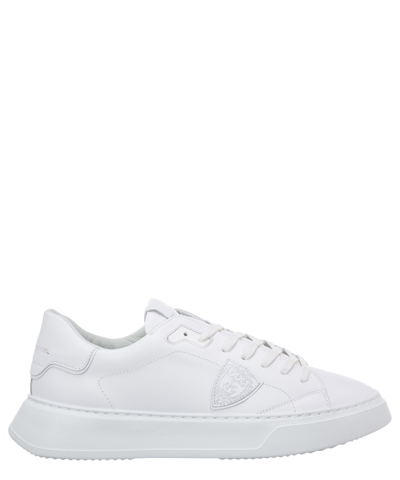 Shop Philippe Model Temple Sneakers In White