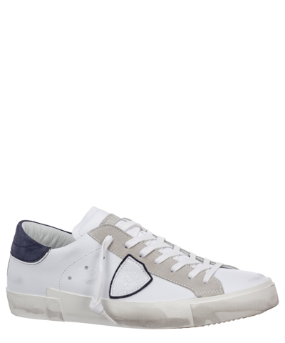 Philippe Model Distressed Effect Low-top Sneakers In White