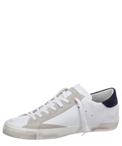 Philippe Model Distressed Effect Low-top Sneakers In White