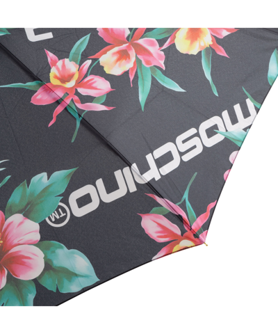 Moschino Openclose Hibiscus Umbrella In Black