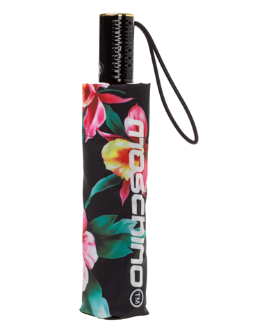 Moschino Openclose Hibiscus Umbrella In Black