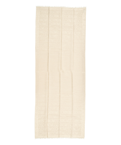 Moschino Viscose Scarf In Beige