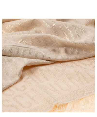Moschino Viscose Scarf In Beige