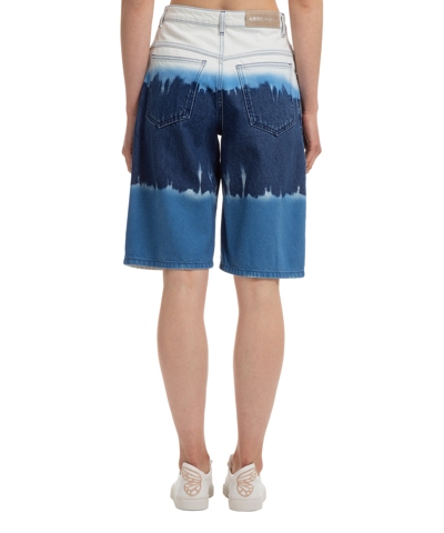 Alberta Ferretti Woman Denim Shorts Blue Size 0 Cotton In Blue