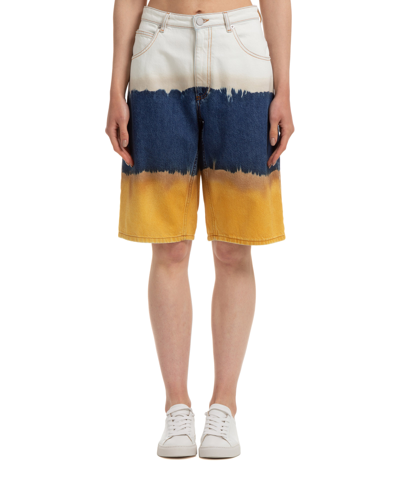 Shop Alberta Ferretti Shorts In Yellow