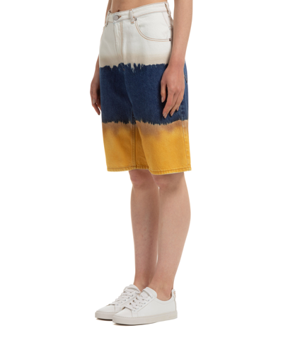 Shop Alberta Ferretti Shorts In Yellow