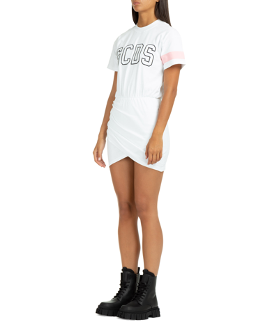 Shop Gcds Mini Dress In White