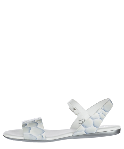 Shop Hogan H133 Sandals In White