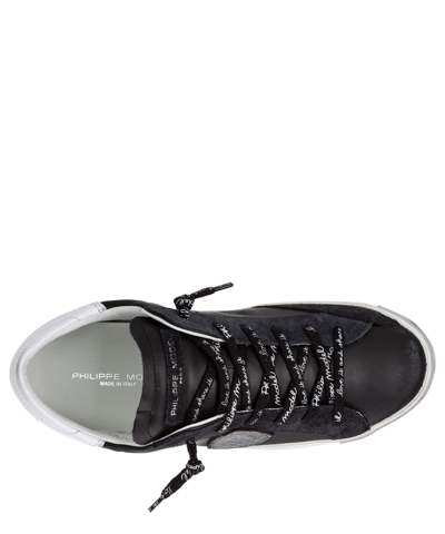 Shop Philippe Model Prsx Sneakers In Black