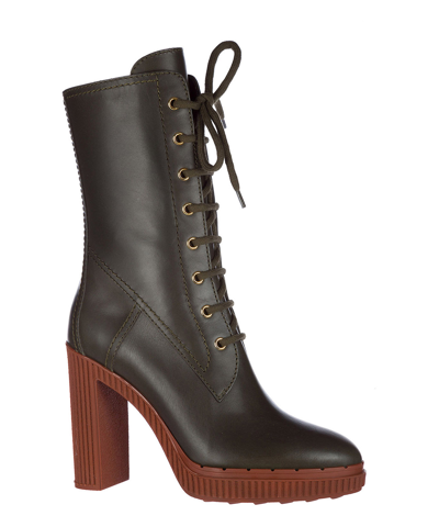 Shop Tod's Heeled Boots In Green
