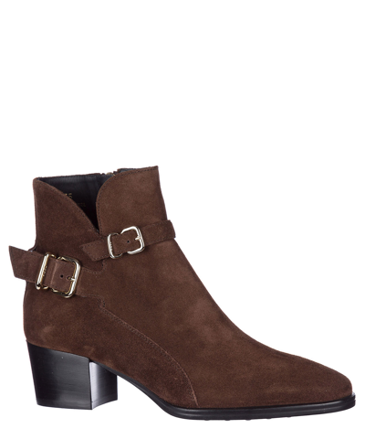 Shop Tod's Heeled Boots In Brown