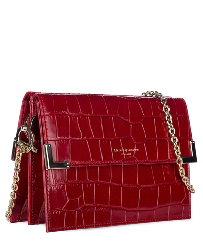 Shop Aspinal Of London Chelsea Shoulder Bag In Red
