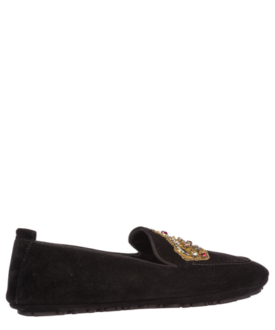 Shop Dolce & Gabbana King Loafers In Black